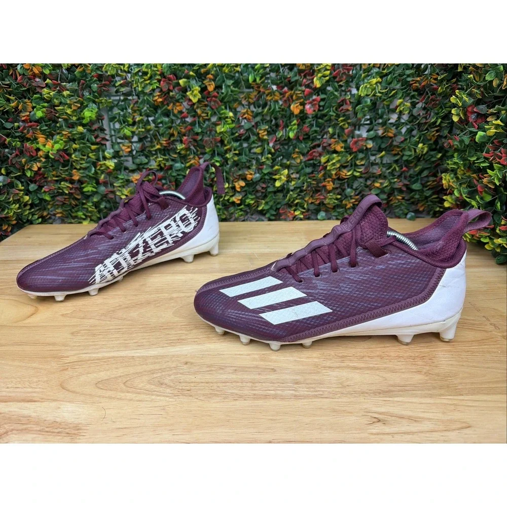 adidas Adizero Scorch Football Cleats Sneakers‎ Athletic Shoes GX4056 Maroon 12
